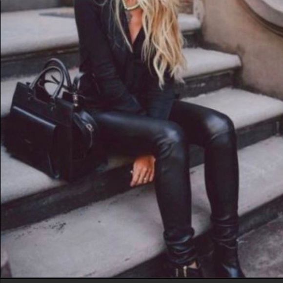 Express Pants - Express Sexy Black Faux Leather Leggings